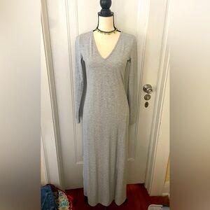 Nordstrom NWT Willow Maxi Long Sleeve Dress VNeck Thermal Style size Small
